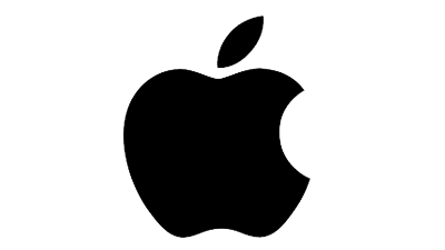 Apple logo representing the global technology and innovation company.