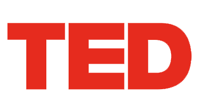TED logo representing the global platform for ideas, innovation, and impactful talks.