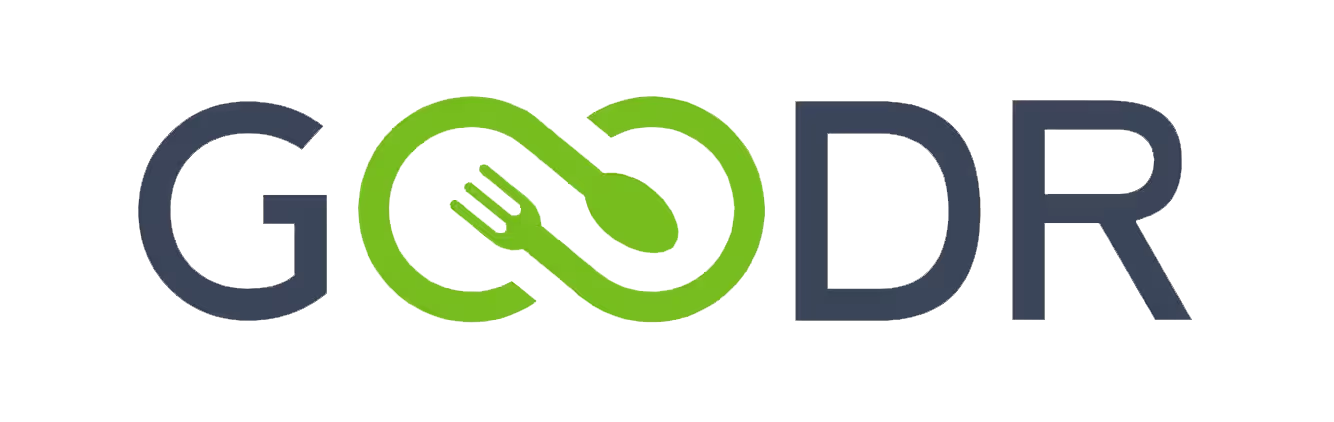 Goodr logo representing the social impact company focused on reducing food waste and fighting hunger.
