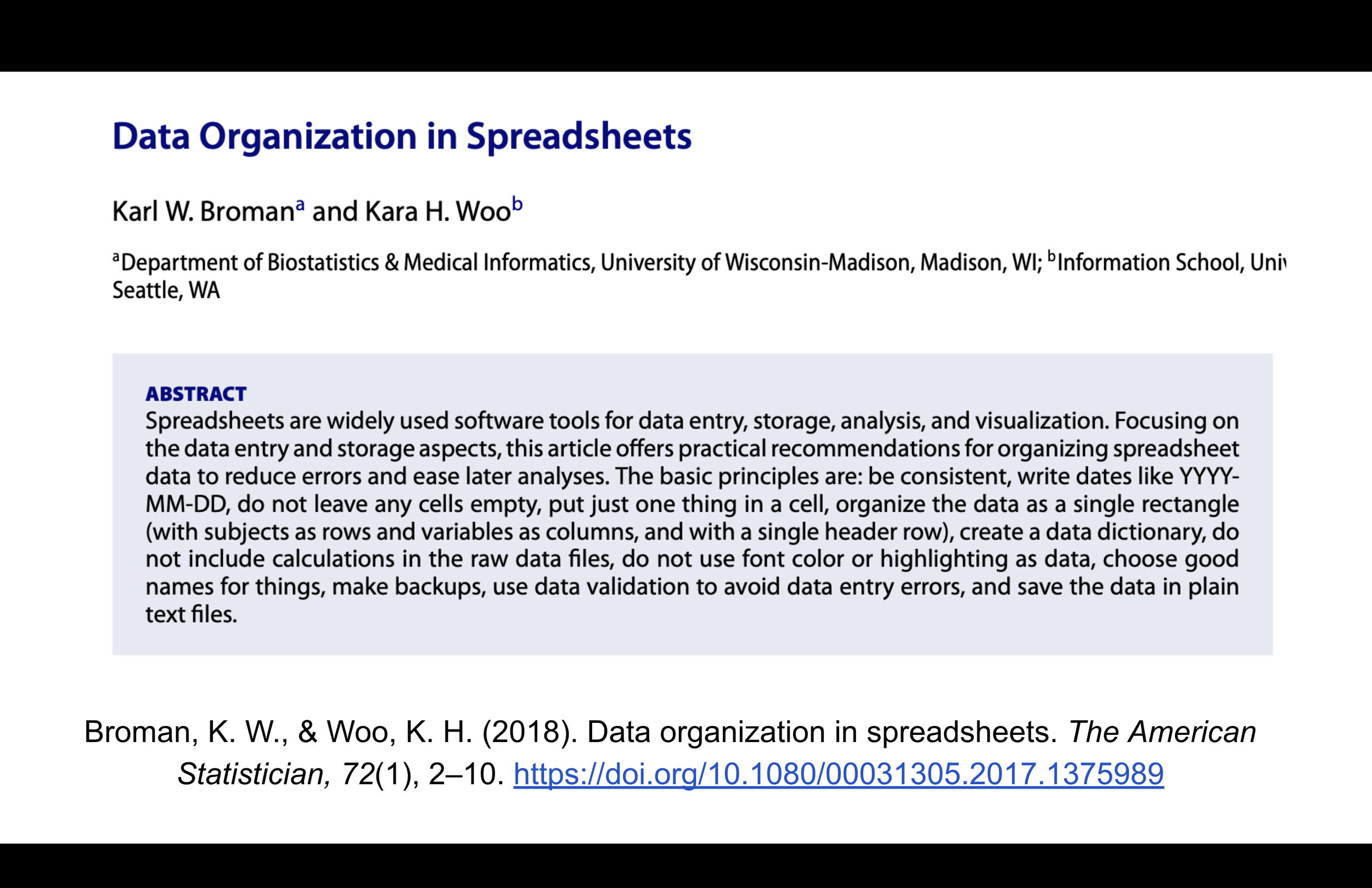 The danger of spreadsheets