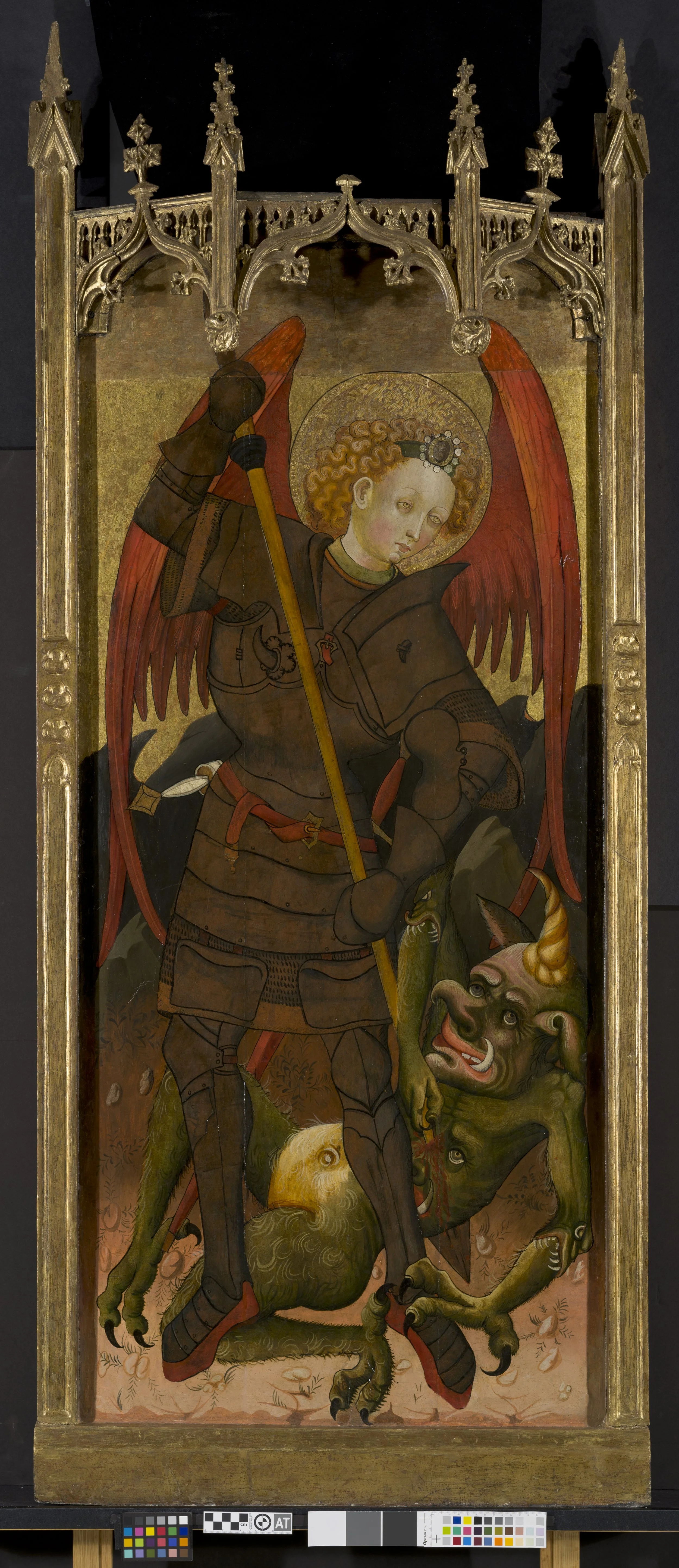 15th century Spanish panel painting after treatment - Image courtesy of Yosi Pozeilov