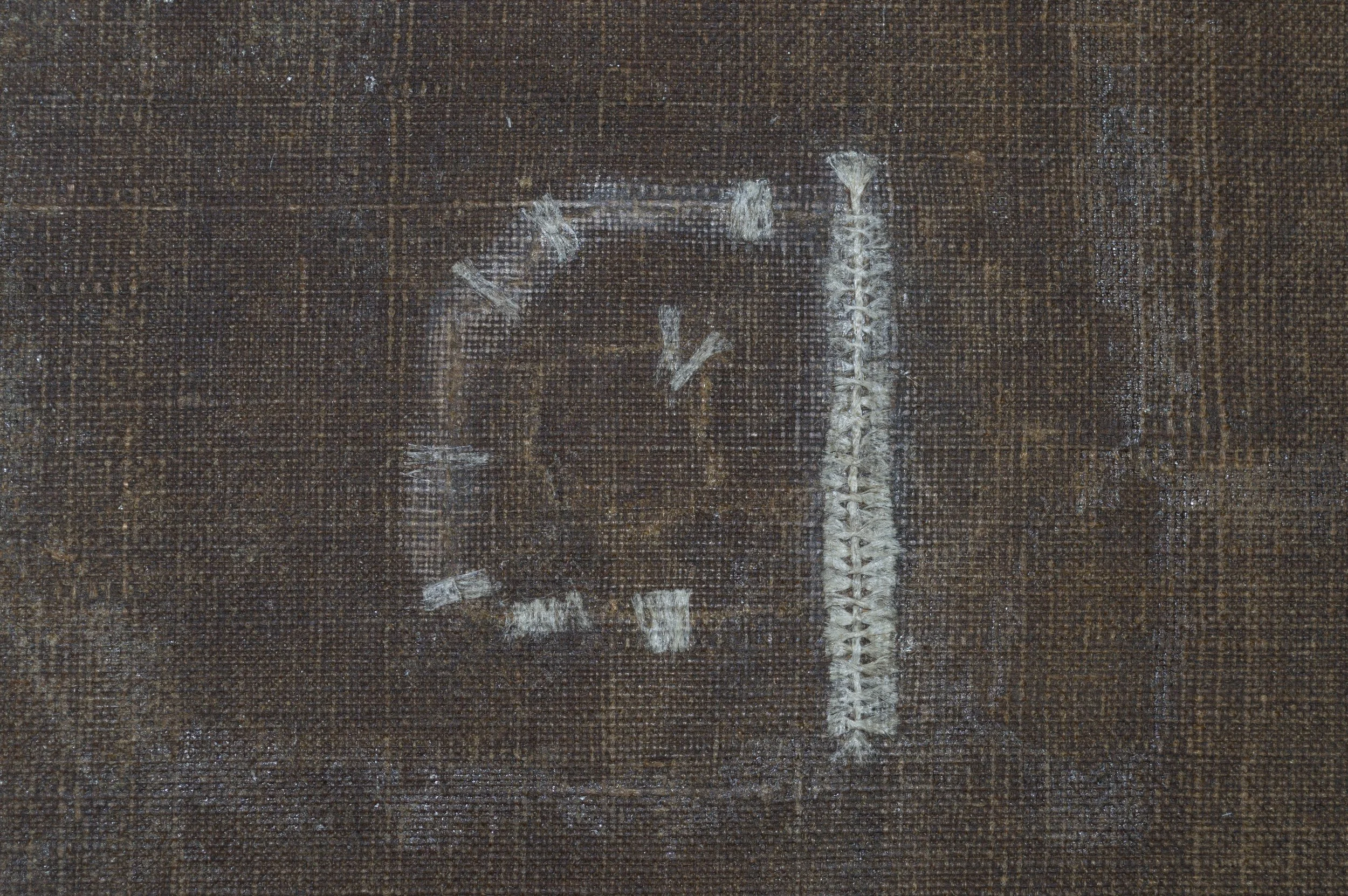 Tear in canvas after repair