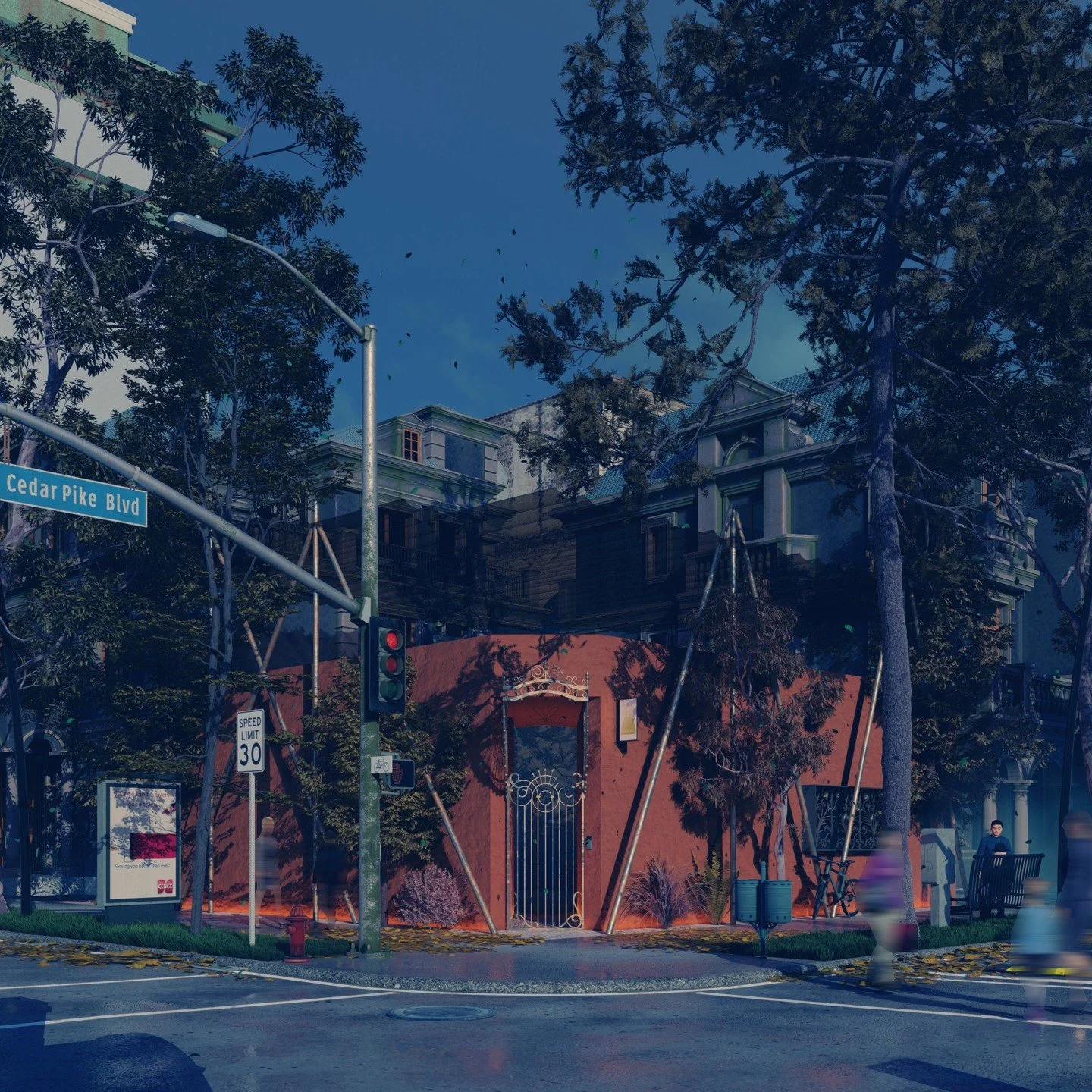 Pop-up Art Corner.

In a city where art is always popping, freedom of expression defines its soul.

Welcome to a temporary Cultural Enhancer, a public art center in the heart of Sydney, Australia, designed to embrace creativity with open gates. This 