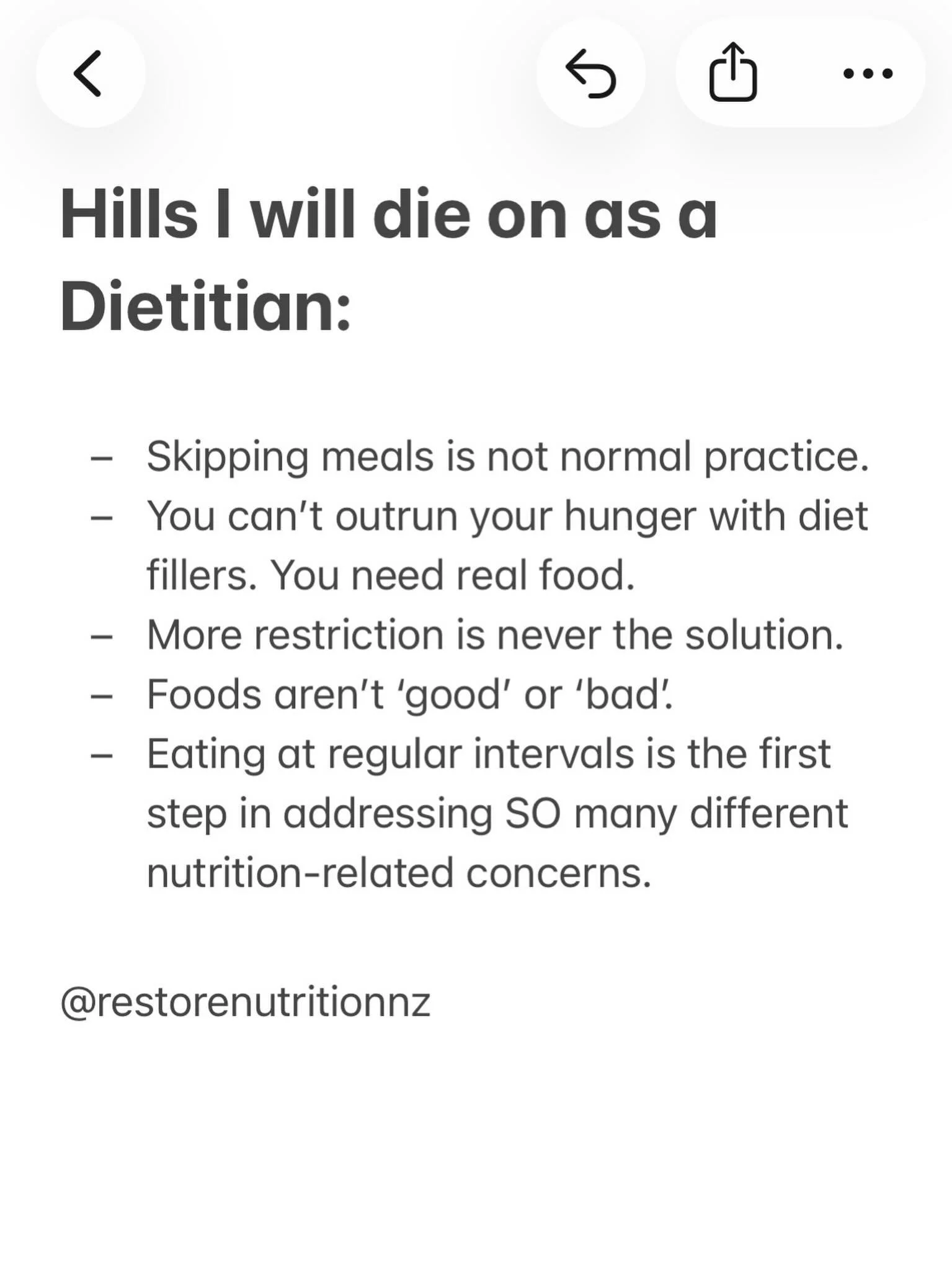 No matter what diet culture tells you! 💪🏻

#dietitian #bodyimage #eatregularly