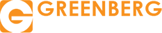 Greenberg Construction logo with a black and orange color scheme