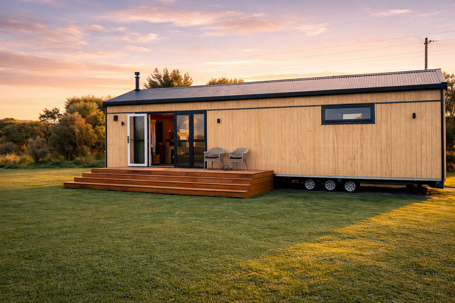 The Tuī - single storey, 10x4 to 14x4. From $245,000