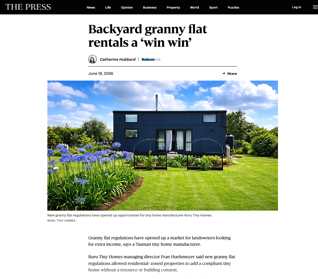 Granny Flats - a Chance for Land Lease
