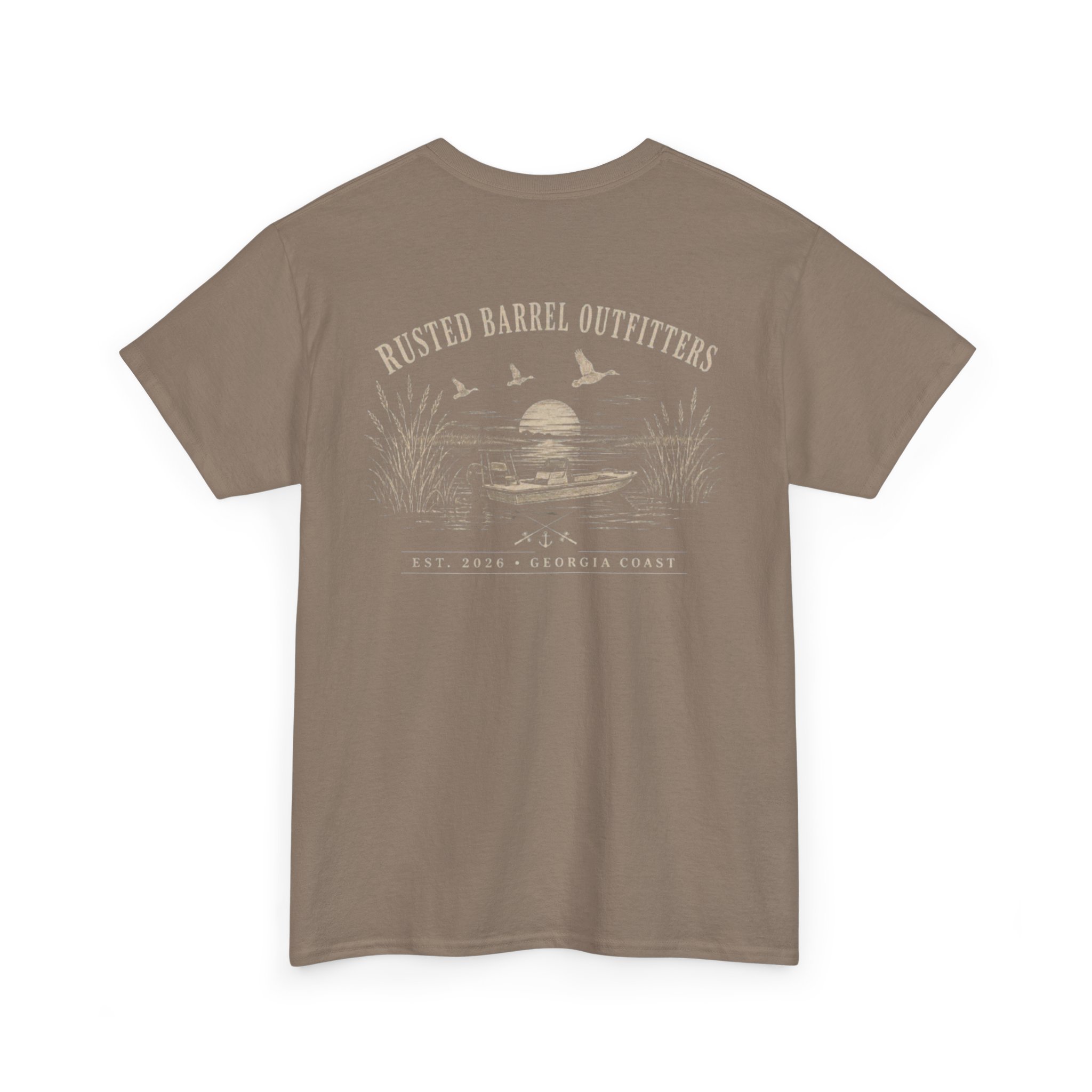 Boat in Marsh Cotton Tee