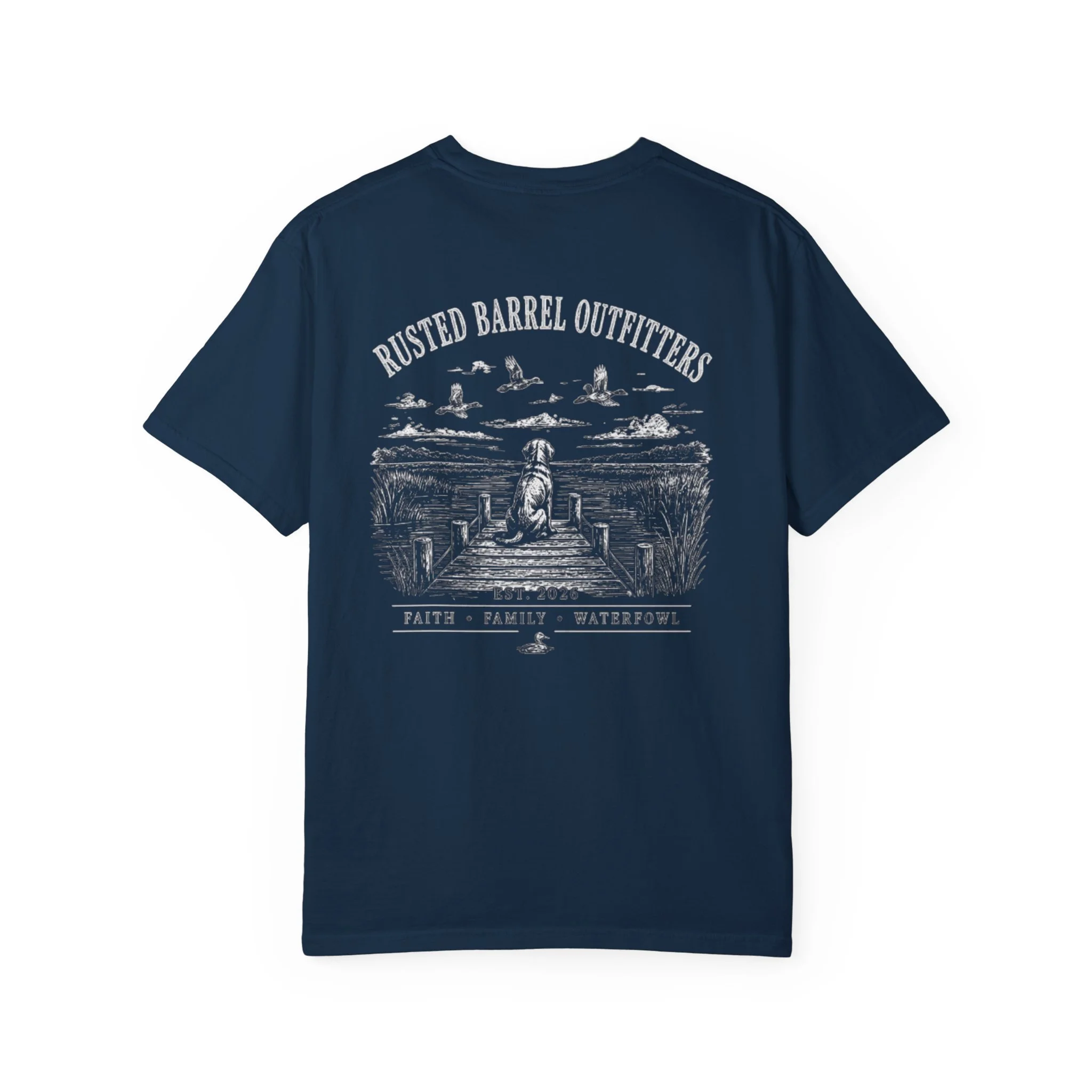 Dog and Waterfowl Scene T-Shirt