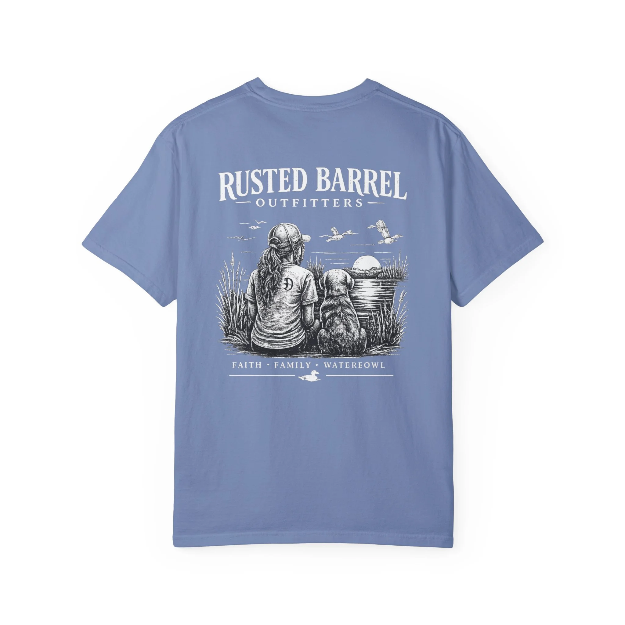 Rusted Barrel: Faith, Family, Waterfowl Women's Tee