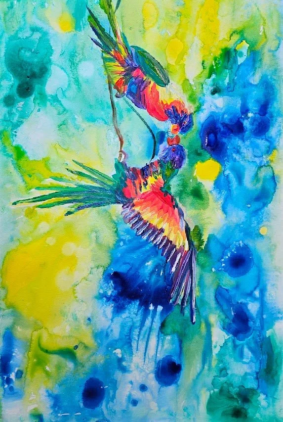 "Blue Faced"
A3 Size