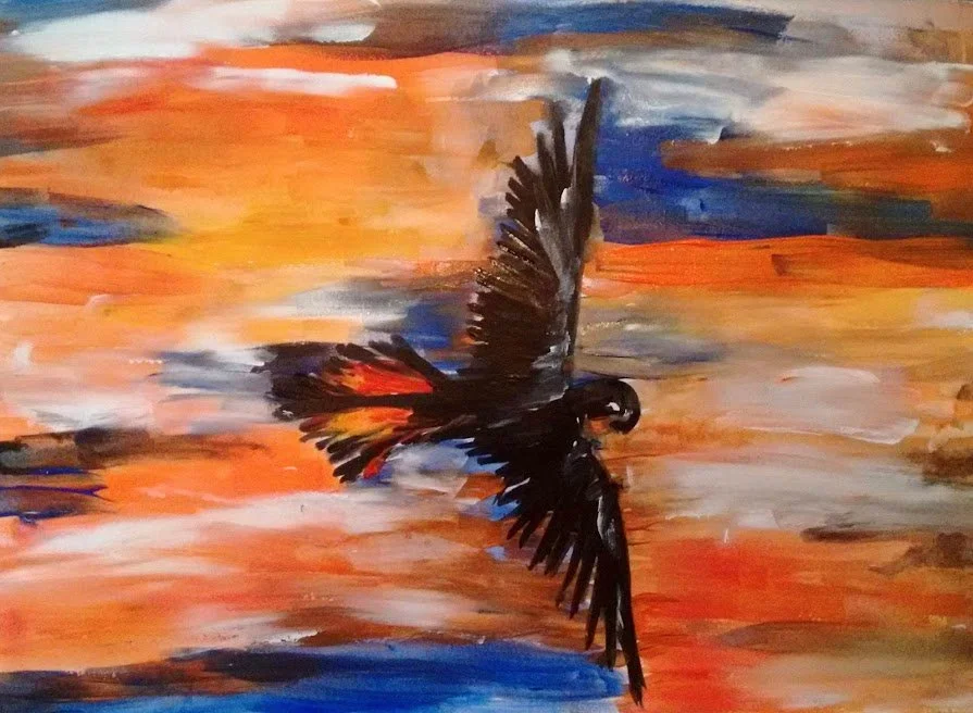 Black Cockatoo Sailing
50x40cm