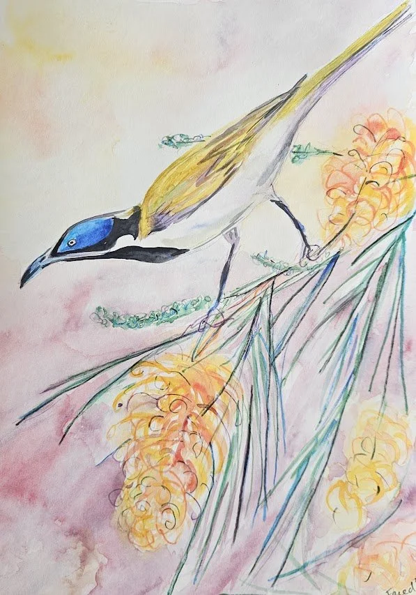 "Blue Faced"
A3 size