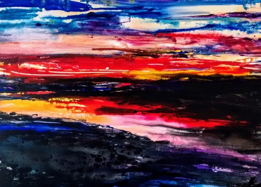 "Shepherd's Warning"
100x74cm