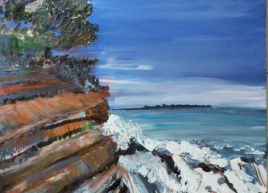 "Cabbage Tree Point"
100x150cm