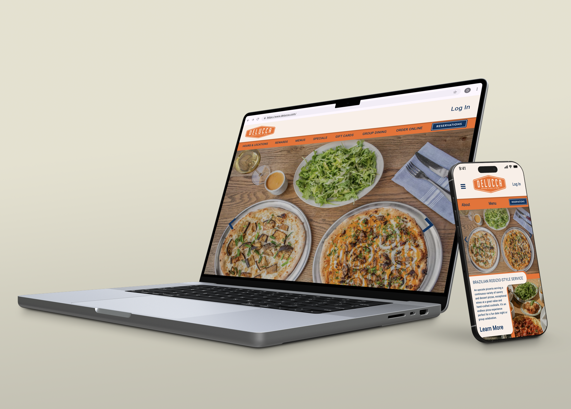 Delucca Website Redesign