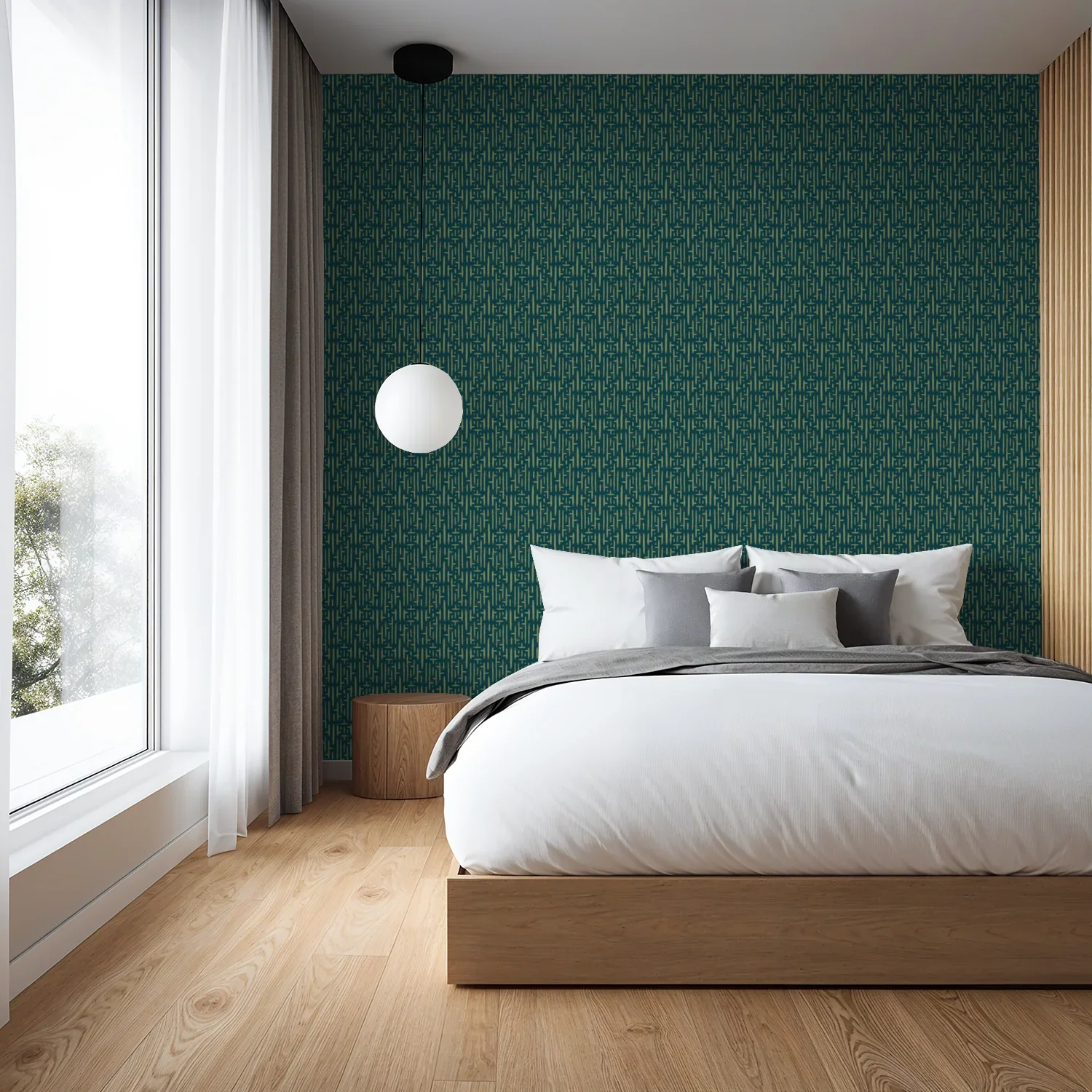 teal-geometric-thatchwork-network-wallpaper-bedroom-mockup.webp