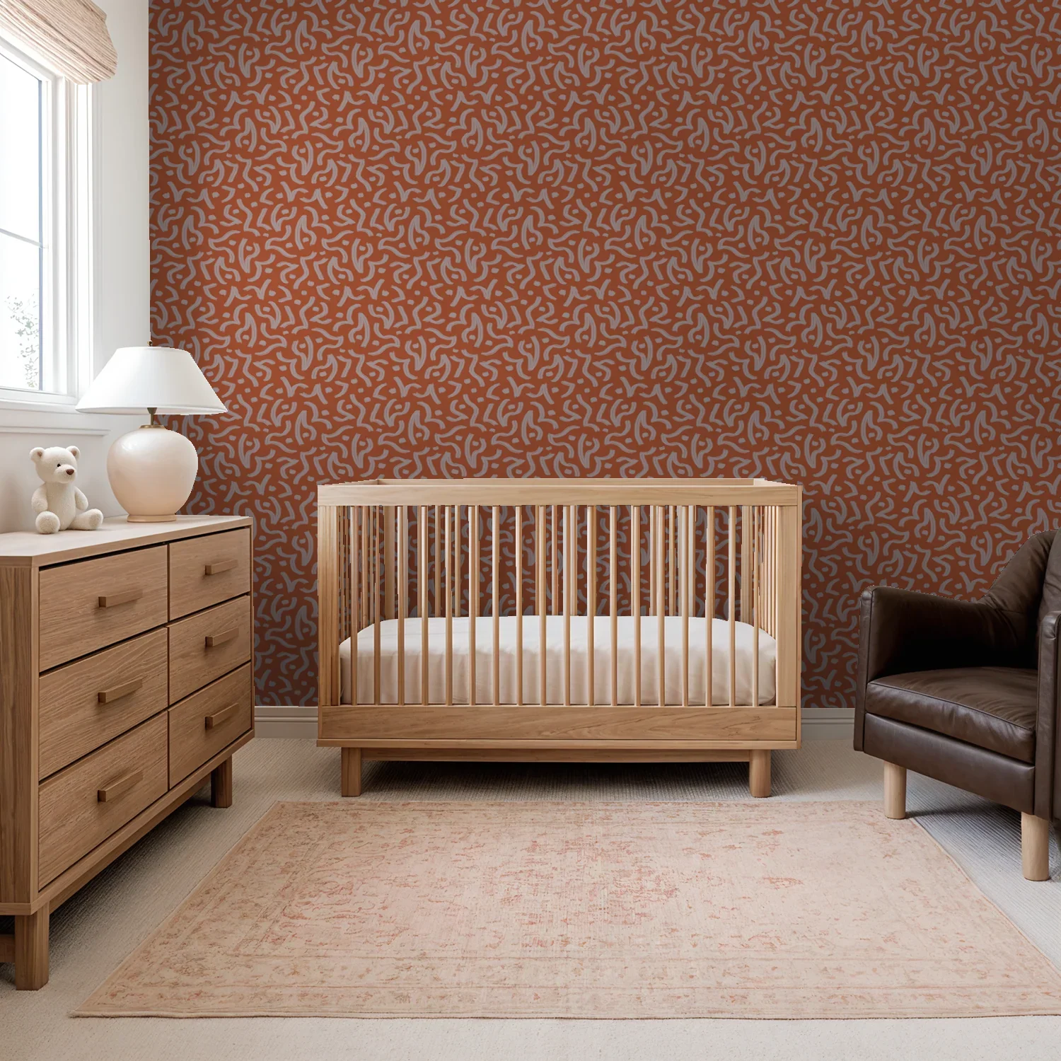 abstract-orange-pink-wallpaper-nursery-crib.webp