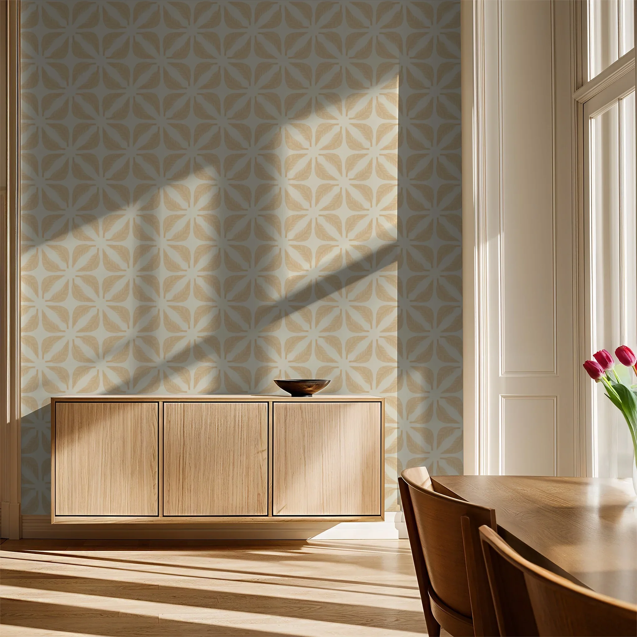 beige-leaf-pattern-wallpaper-modern-dining-room.webp