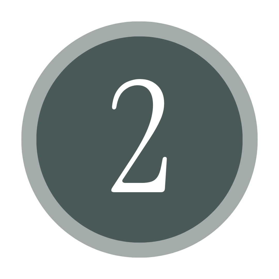 Number 2 displayed on a dark circular background.