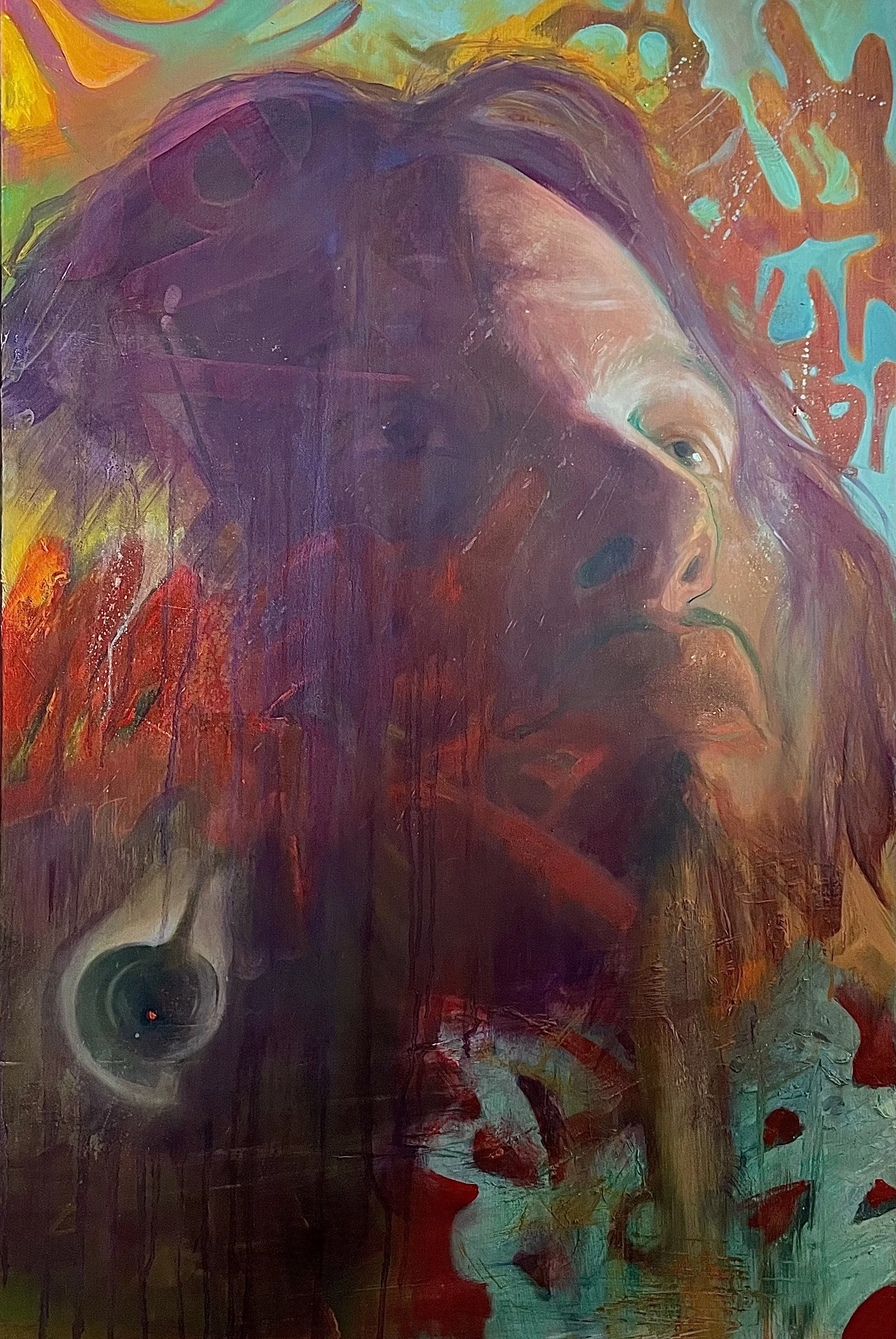 Simulacra 2: King, oil on canvas, 36" x 24"