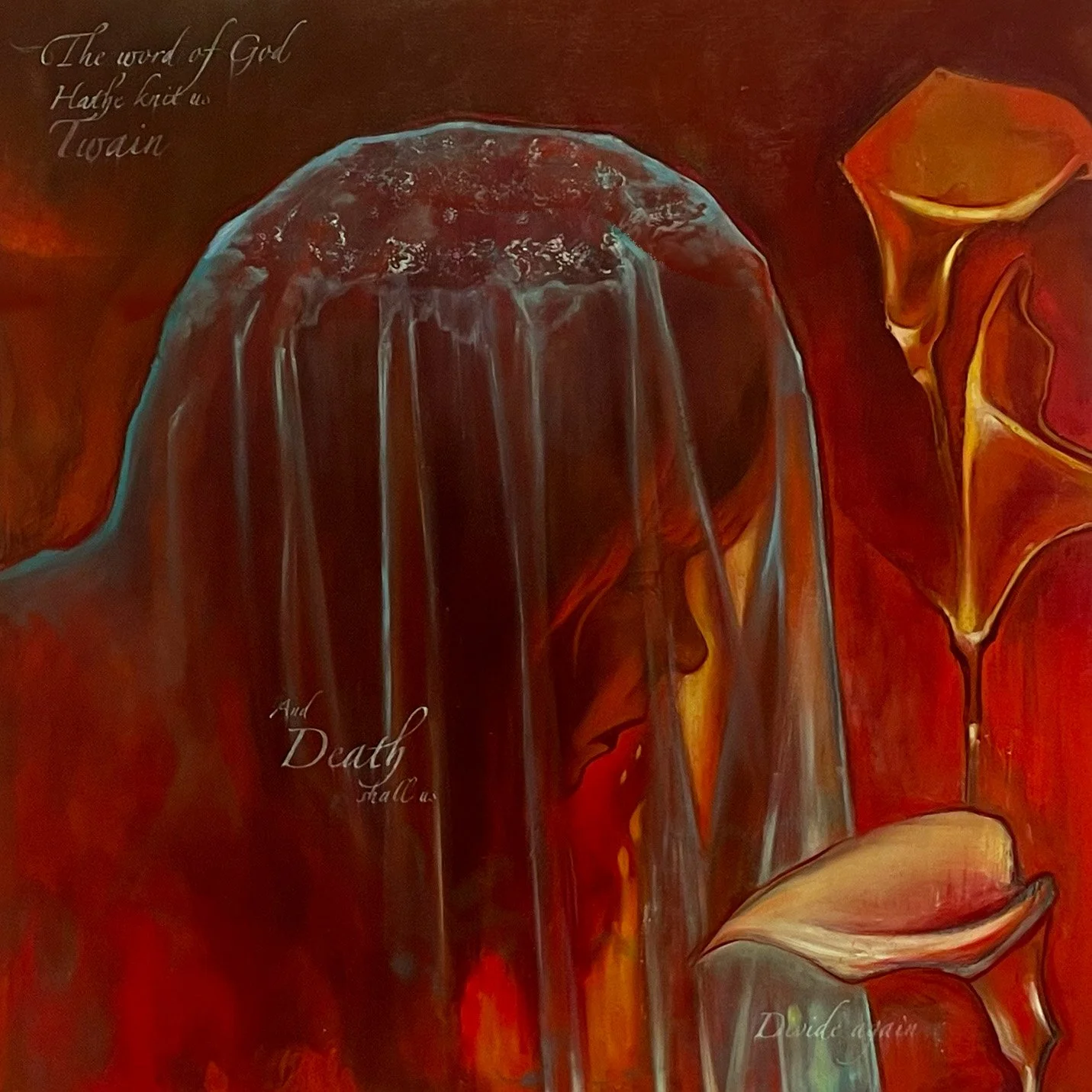 Til Death, acrylic and oil on canvas, 36"x36"