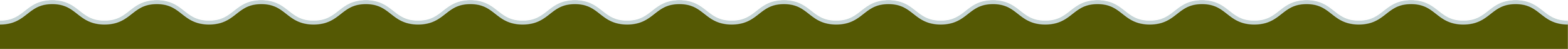A white wave pattern on a green background.