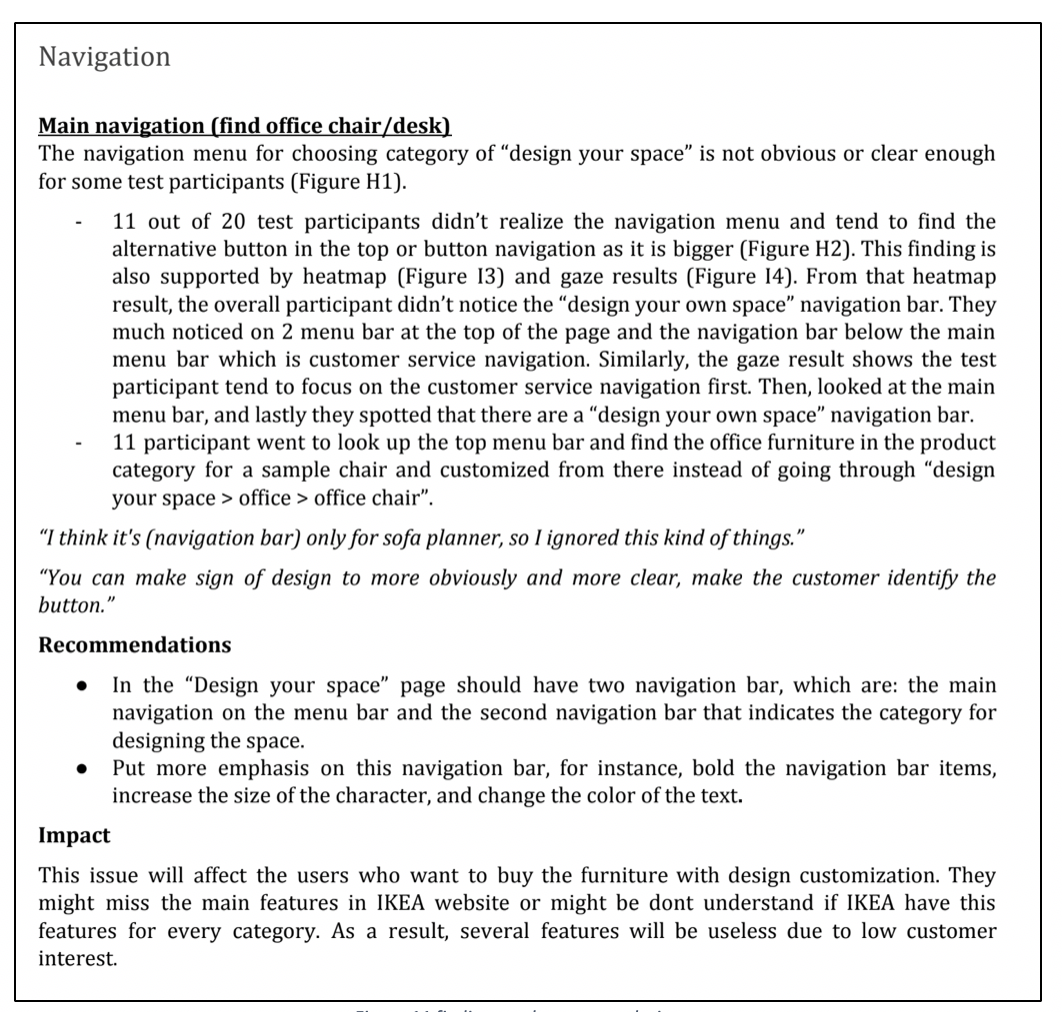 Previews of findings and recommendations