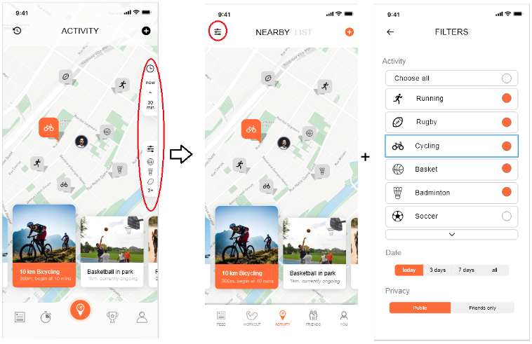 Activity feature improvements