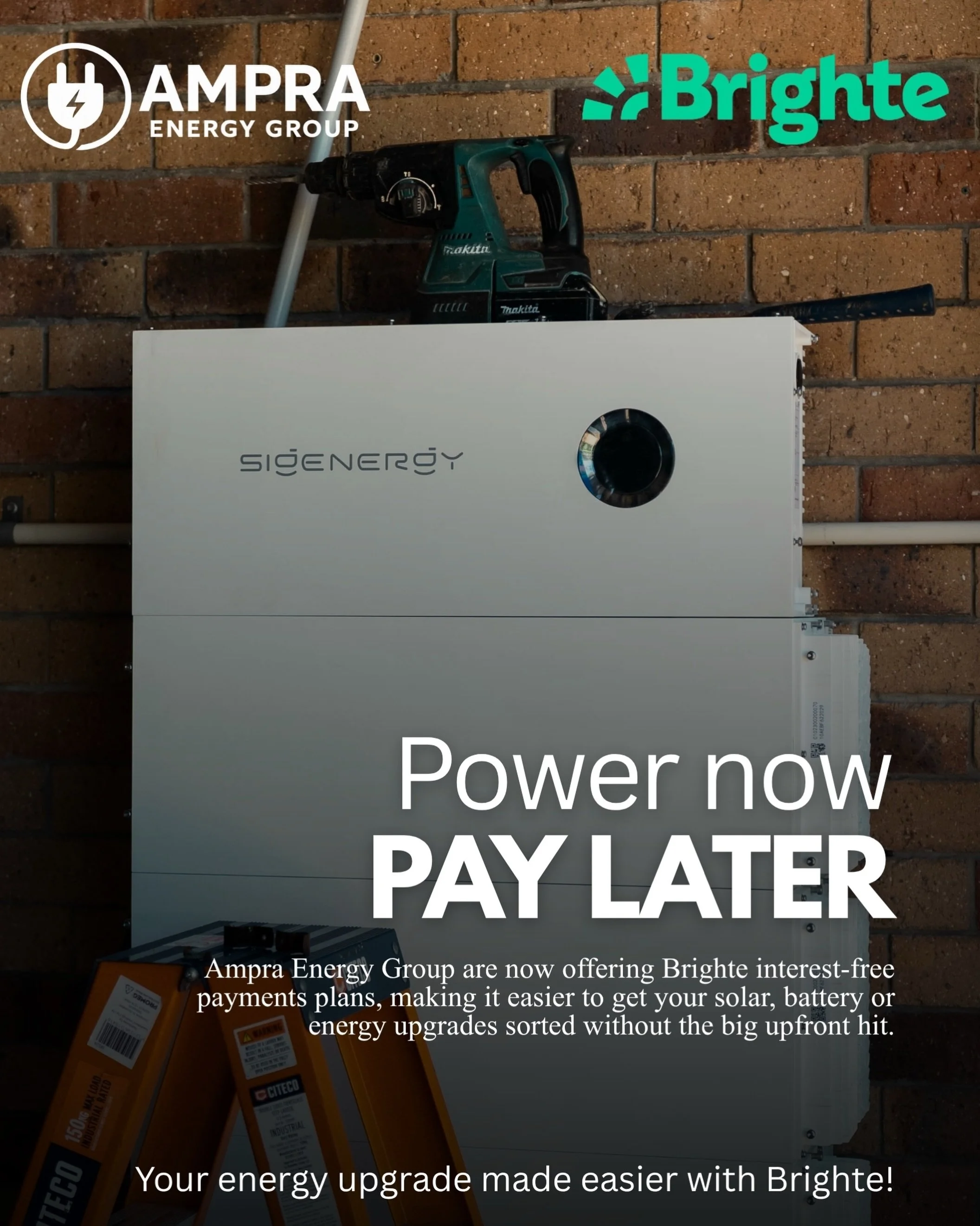 Making the switch just got a whole lot easier ⚡️

We are now offering Brighte interest-free payment plans across our solar, battery and electrical solutions.

How does it work? 👇
Choose the system or upgrade that suits your home, apply for a Brighte