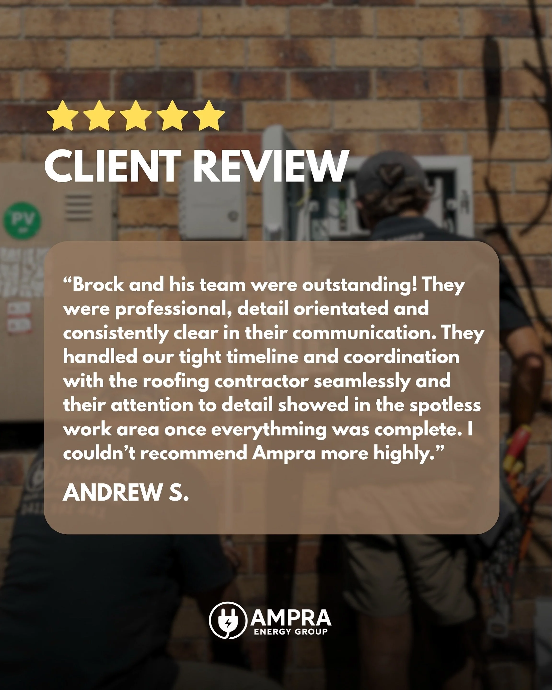⭐️⭐️⭐️⭐️⭐️

Always proud to see our quality of work recognised by our clients. We set a high standard on every job, big or small and that&rsquo;s exactly the standard we&rsquo;ll continue to bring to every job to come! 

Thanks Andrew 🙌🏼
