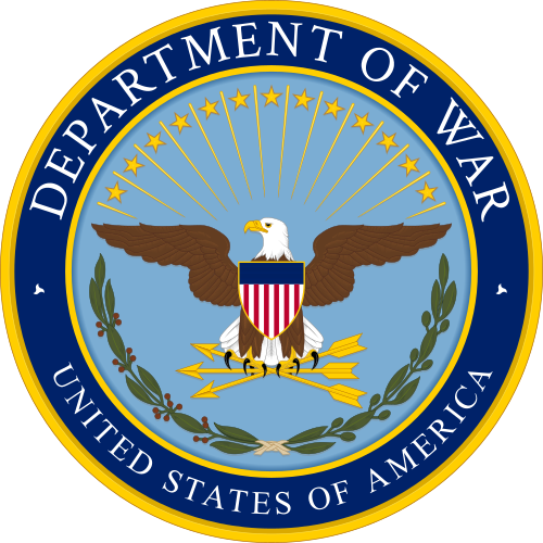 Department of War seal in color.