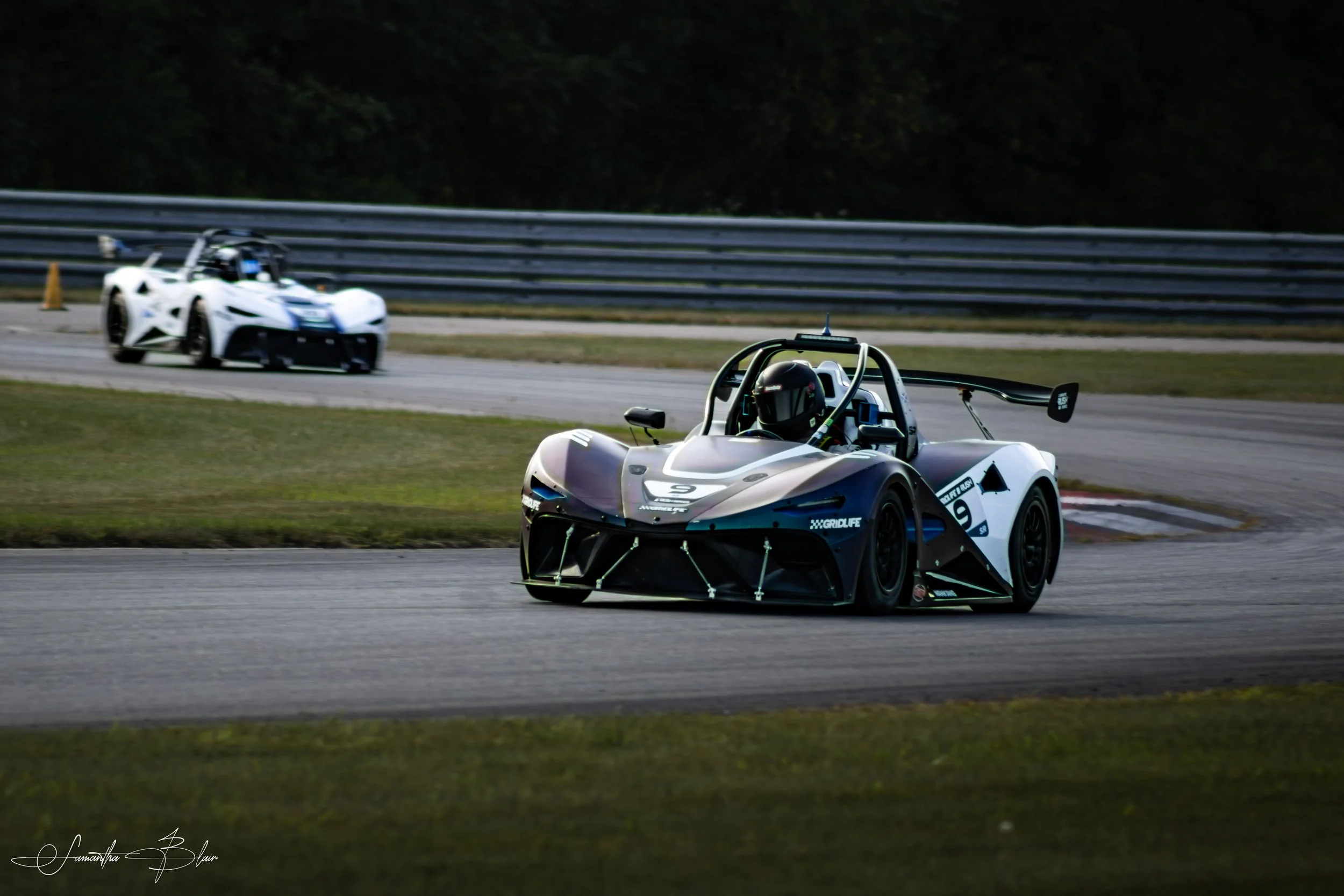 A Rush SR coming out of the final corner at Gridlife Chicago 2026, captured by Samantha Blair