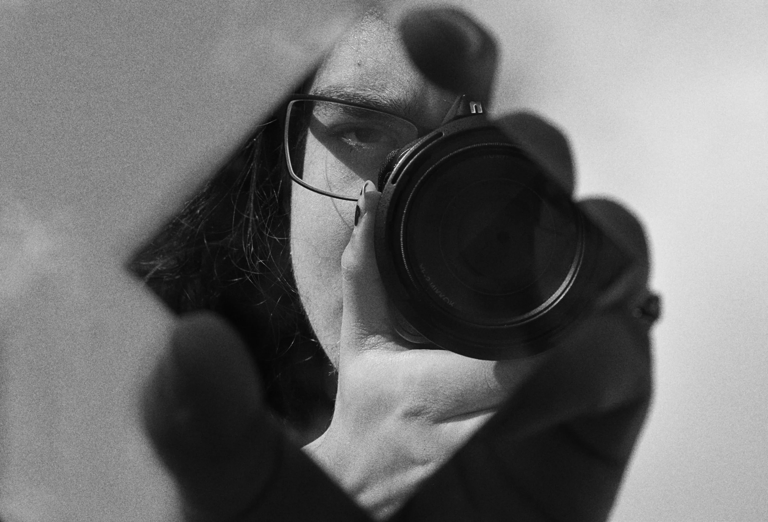 A self portrait of Samantha Blair, a Northern Illinois motorsports photographer