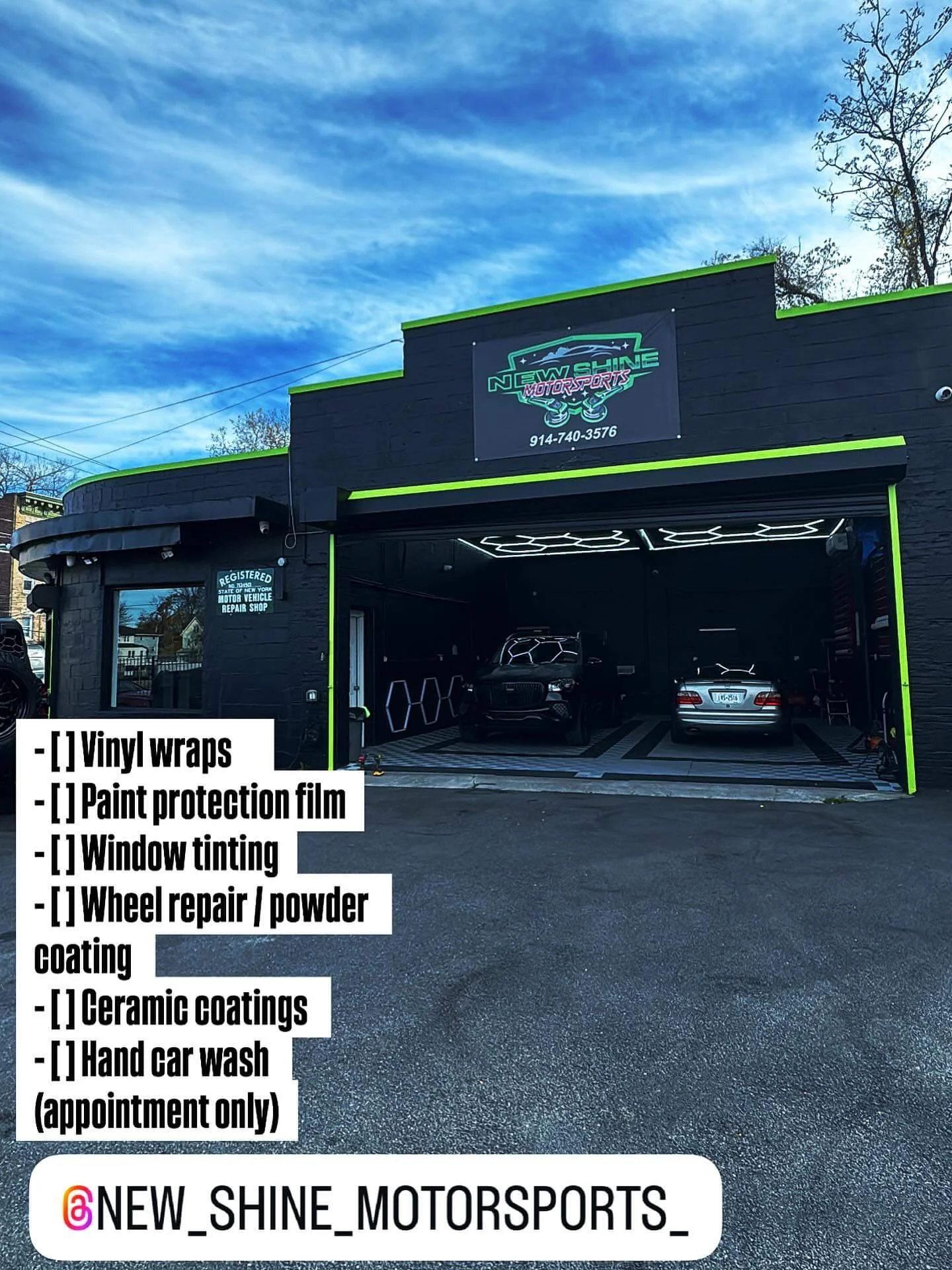 New Shine Auto car wash in Pelham NY