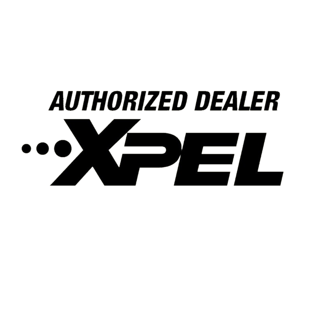 Logo with text 'Authorized Dealer' and 'XPEL' in black on a white background.