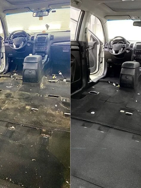 Car detailing transformation results