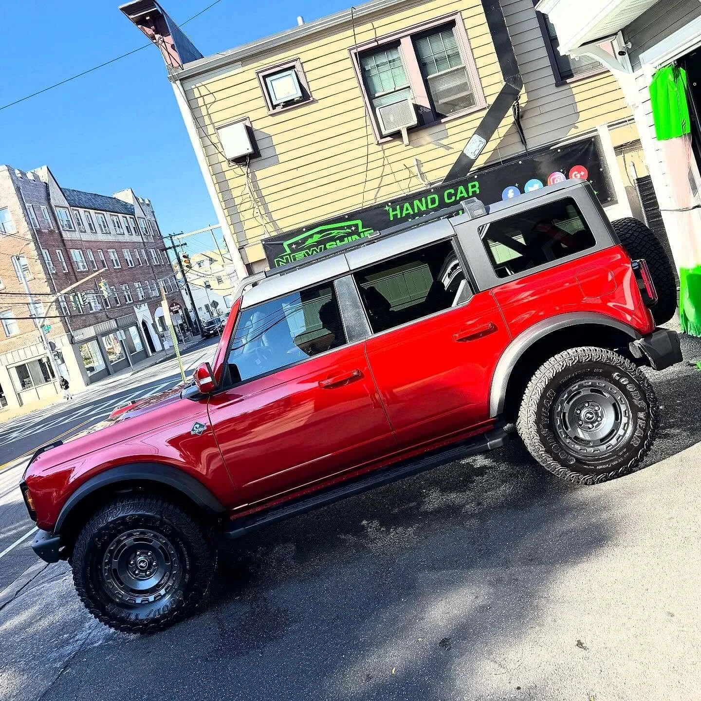 100% hand car wash at New Shine Auto