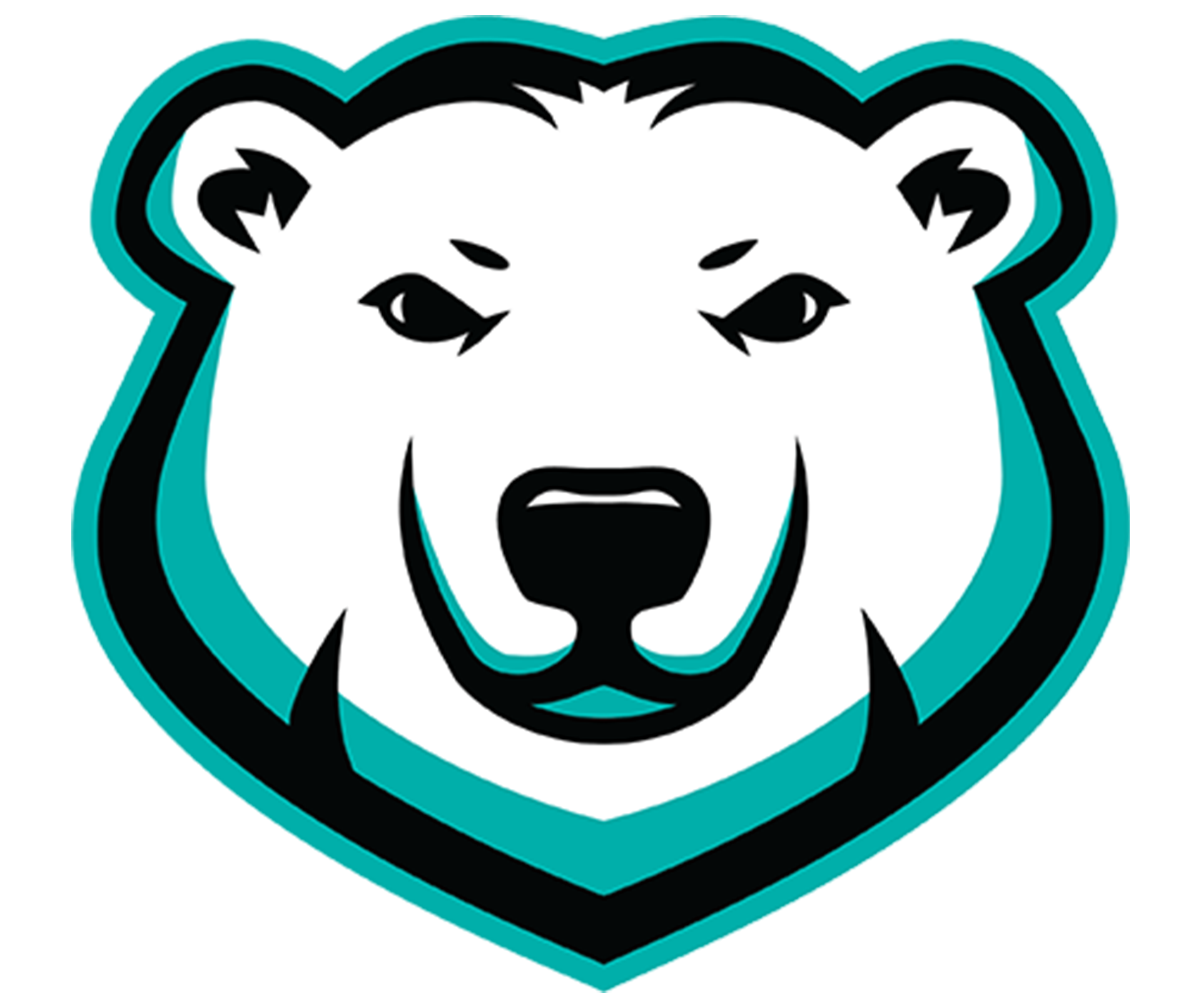 The Winnipeg Sea Bears CEBL logo with black, white, and teal colours.