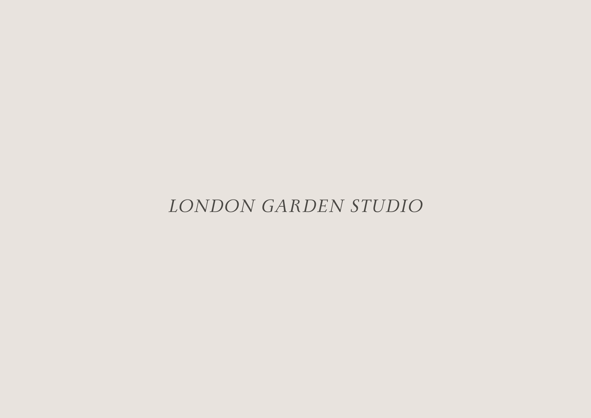 London Garden Studio / In Progress
