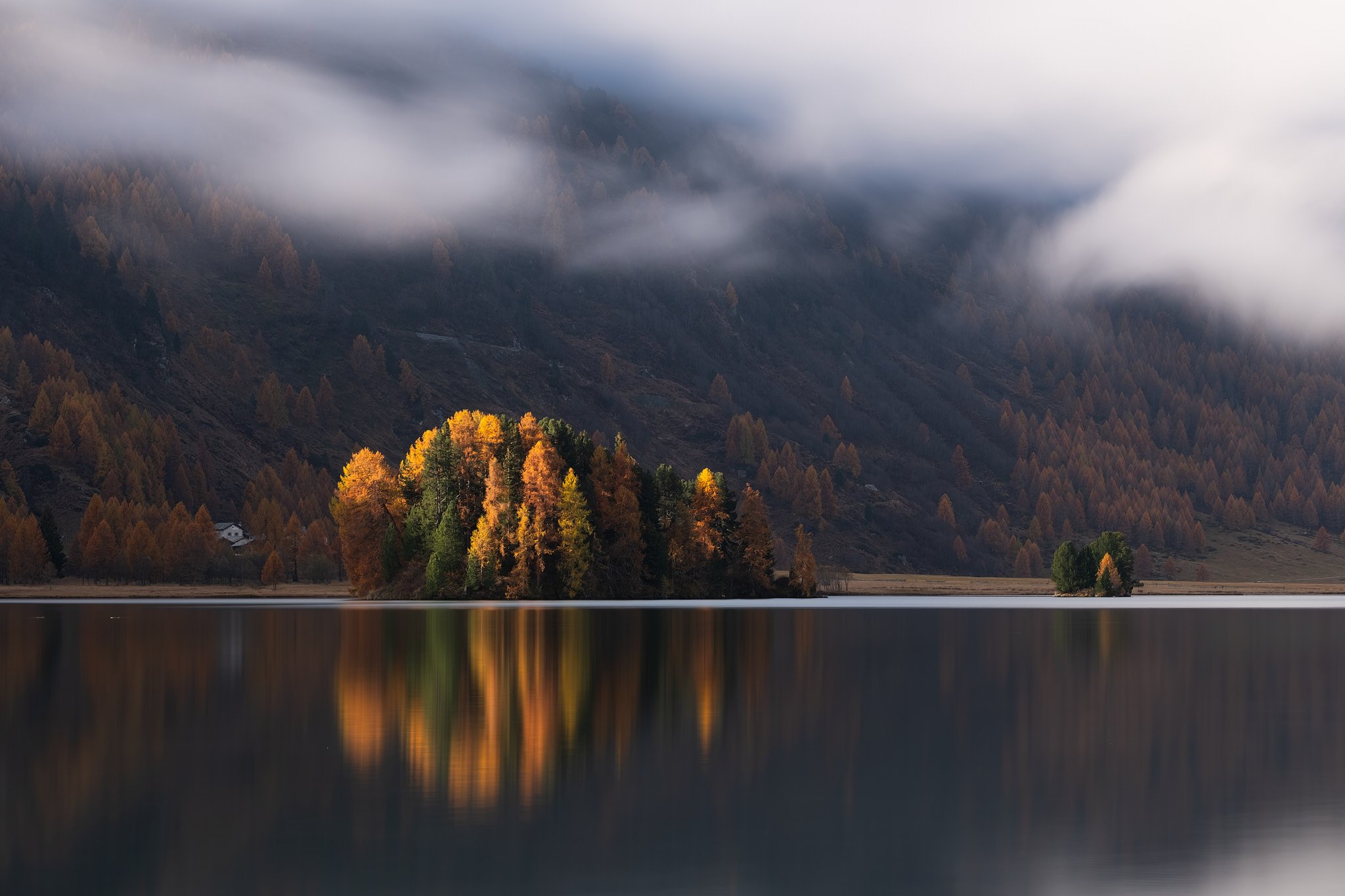 Engadin im Herbst.