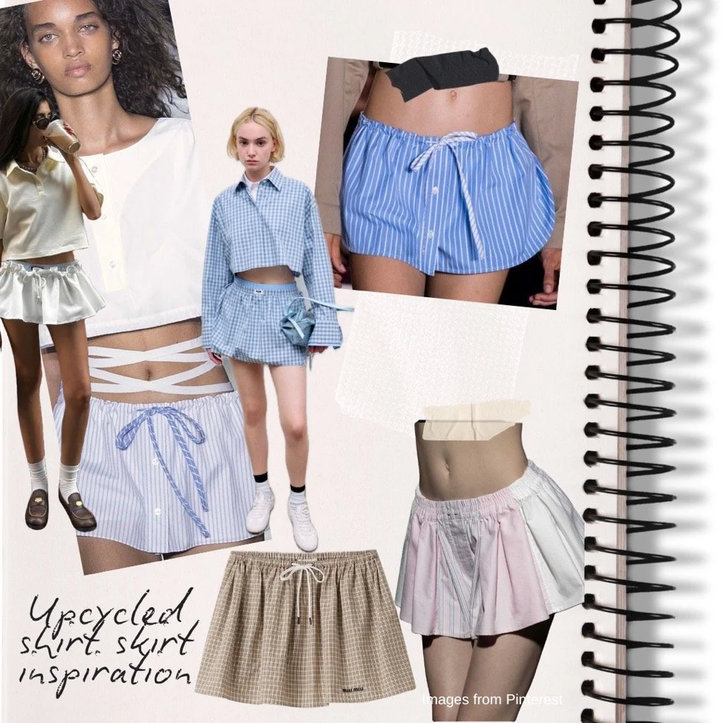 Sunday 28th June: Upcycle a button-up shirt to a skirt
