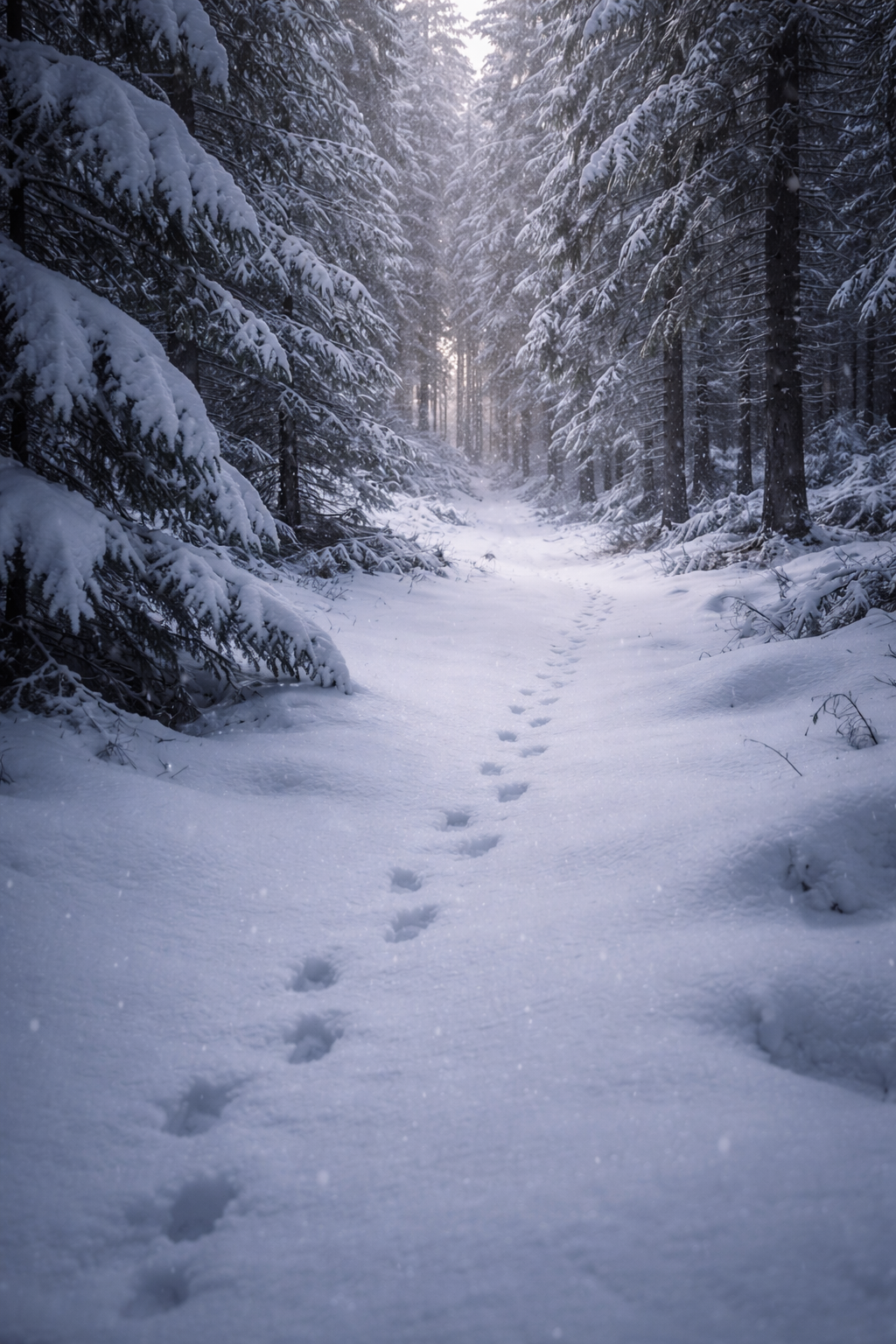 Spuren im Schnee