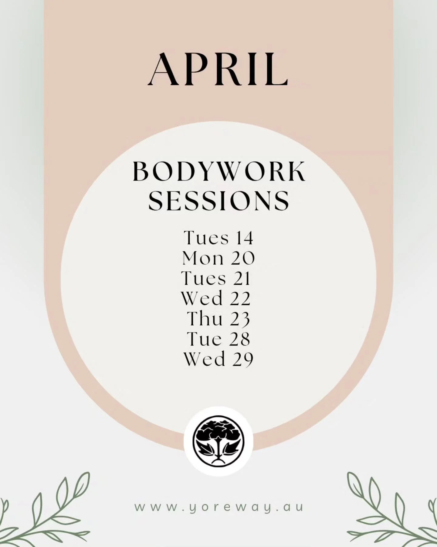 90 minute sessions available this month. Wondering what, why, where and how much? Visit my new website yoreway.au.