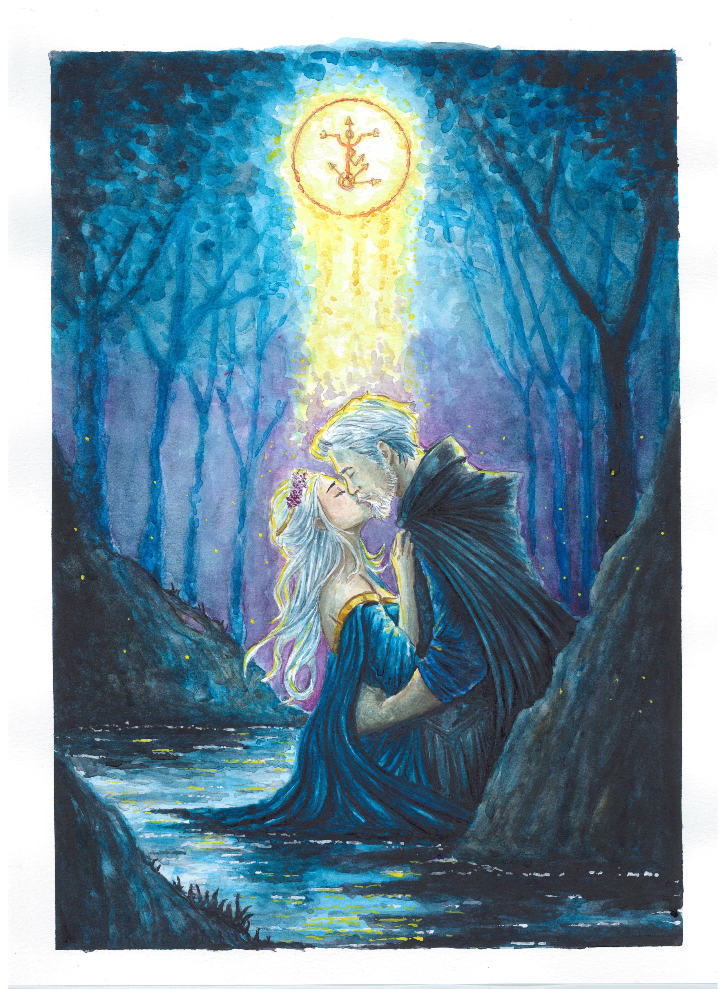 Stardust Forest Art Print.