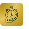 Icon of a stopwatch with a yellow background