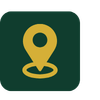 Navigation icon resembling a location pin on a green background