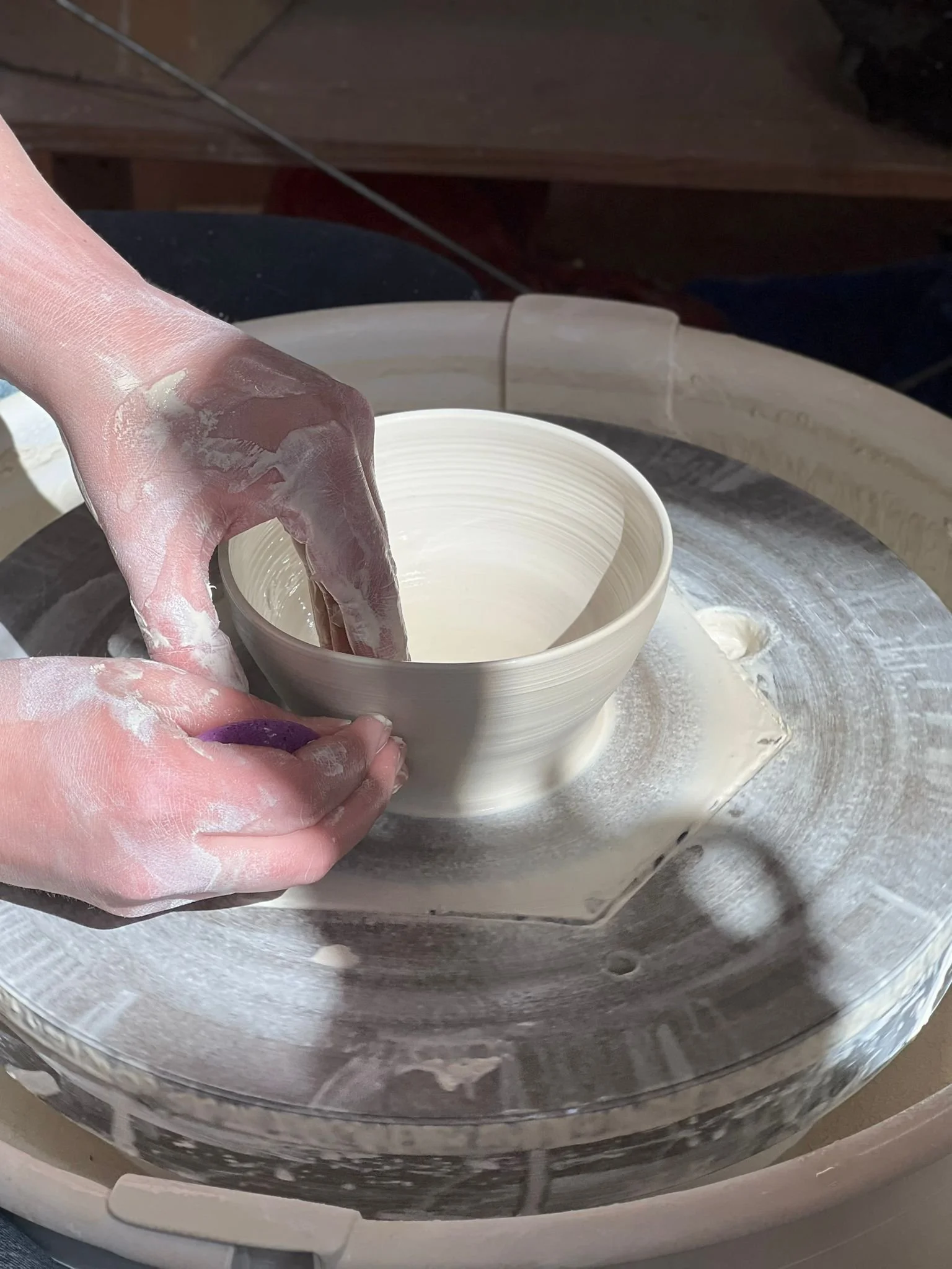 Wheel thrown porcelain