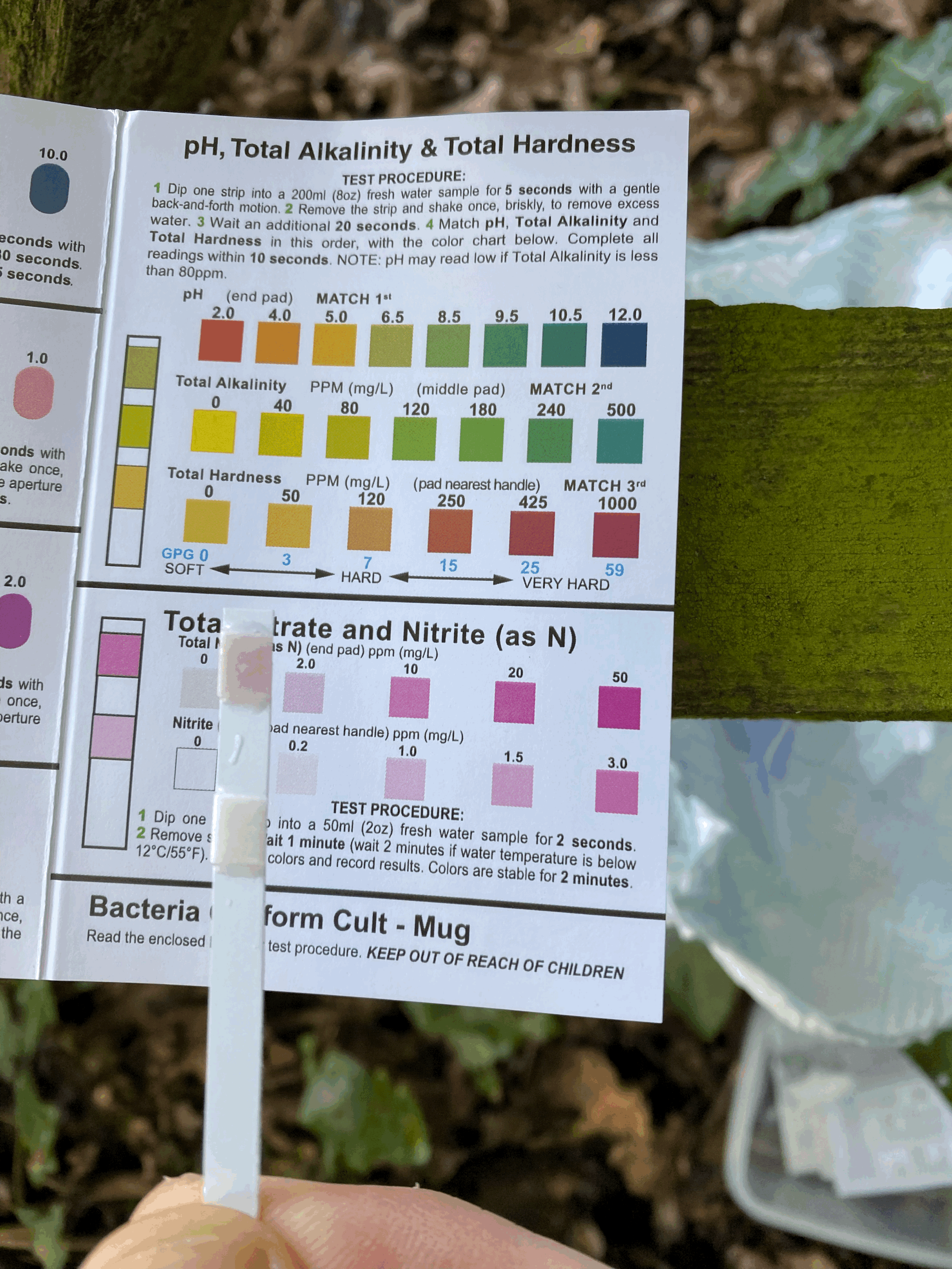 Water sampling and baseline conditions — 02 April