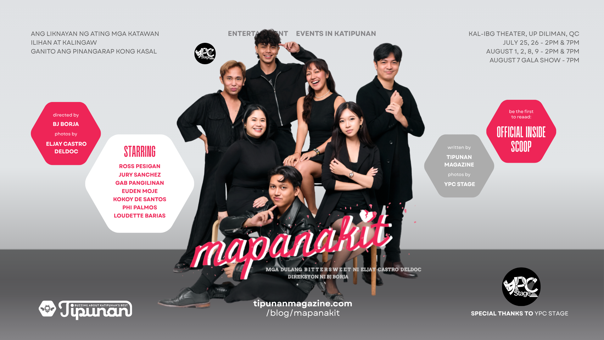 MAPANAKIT – Mga Dulang Bittersweet Set to Open on July 25